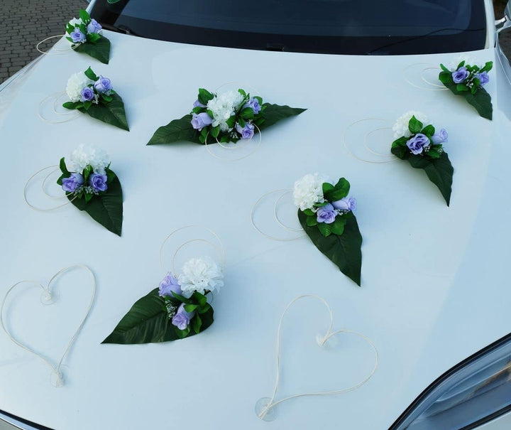 Traumschmuck Auto Schmuck Braut Paar Rose Deko Dekoration Autoschmuck Hochzeit Car Auto Wedding Deko