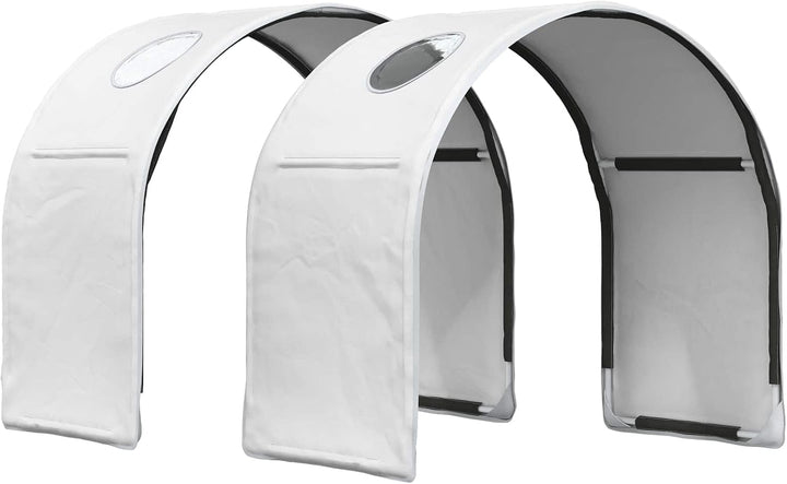 Bettunnel 2-teilig Weiss 211 x 52,5 x 2 cm Polyester mit Montage, langlebig und atmungsaktiv, ideal