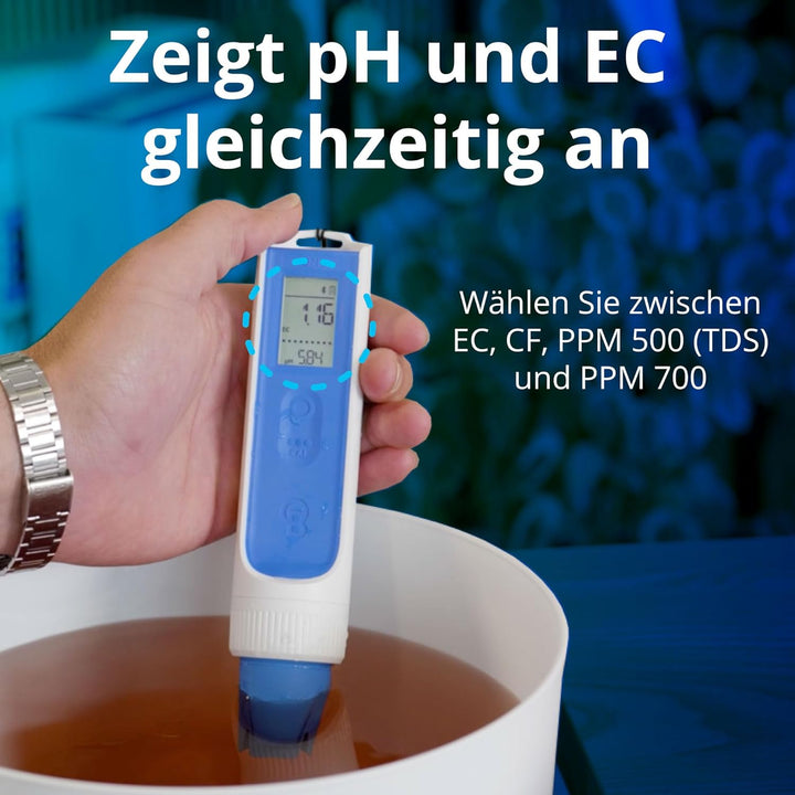 Bluelab OnePen - ein 3-in-1 Temperatur-, EC/PPM- und pH-Messgerät, blitzschnelle Messwerte - Bluetoo