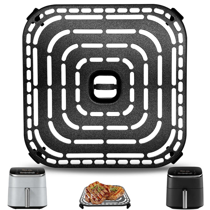Air Fryer Grill Pan for COSORI Air Fryer TurboBlaze 6 Qt, Non-Stick 8.9’’*8.9’’Square Air Fryer Rack