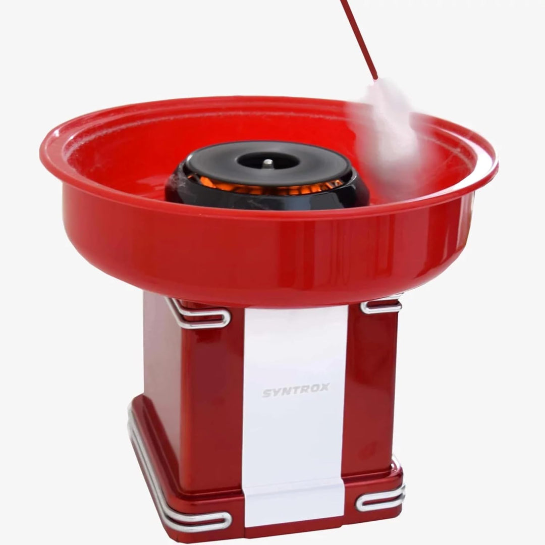 Syntrox Elektrische Zuckerwattemaschine Oregon, Zuckerwattemaker Cotton Candy Maker ZWM-500W Oregon,