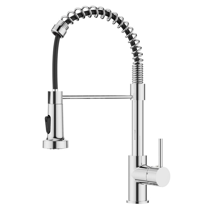FORIOUS Wasserhahn Küche, Mischbatterie Küche Ausziehbar Brause, Einhebelmischer Küchenarmatur Spüla