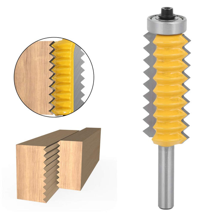 8 Schaft Fräser, Schnurwellen Holzfräser Hartmetall Fräser Mehrzahn Holzbearbeitungswerkzeug(8 x 55)