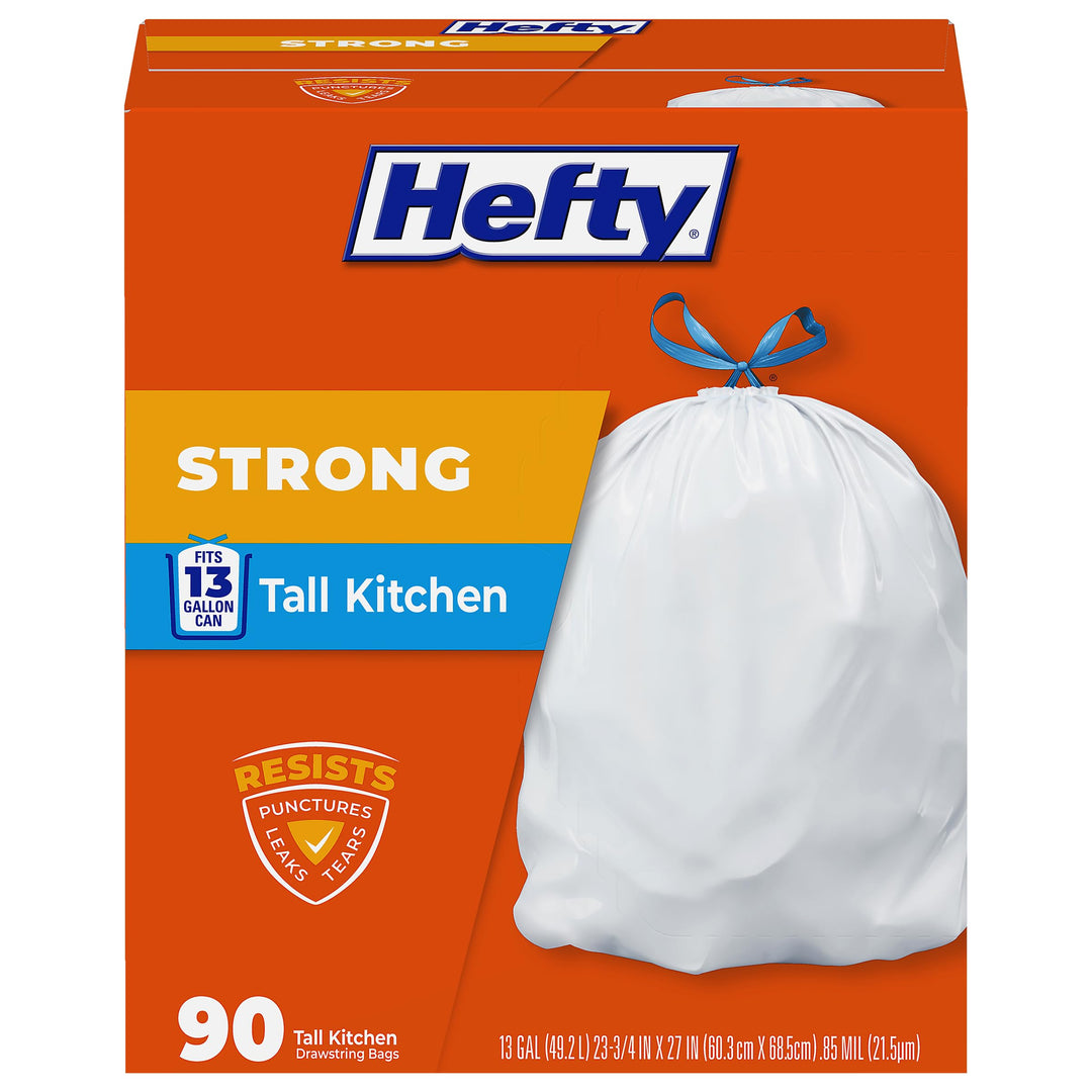 Hefty Starke und tiefe Müllbeutel für die Küche, 49,2 Liter