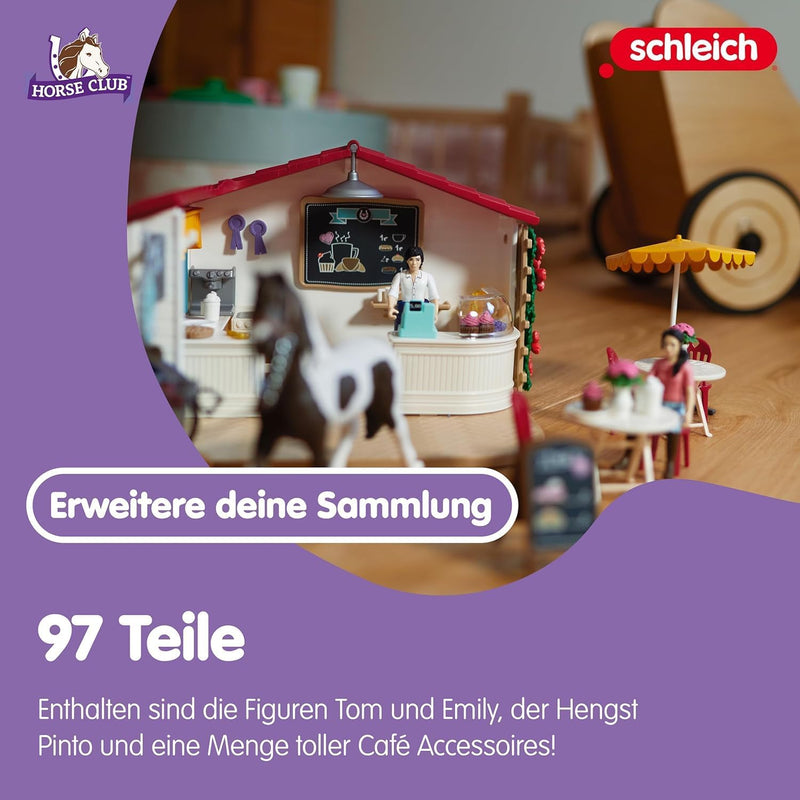 schleich 42592 Reiter-Café, für Kinder ab 5-12 Jahren, HORSE CLUB - Spielset