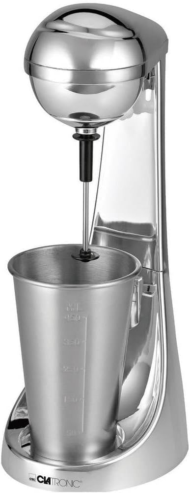 Clatronic® Barmixer u. Milchaufschäumer | Smoothie Maker | 650ml Edelstahlbehälter | praktischer Bec