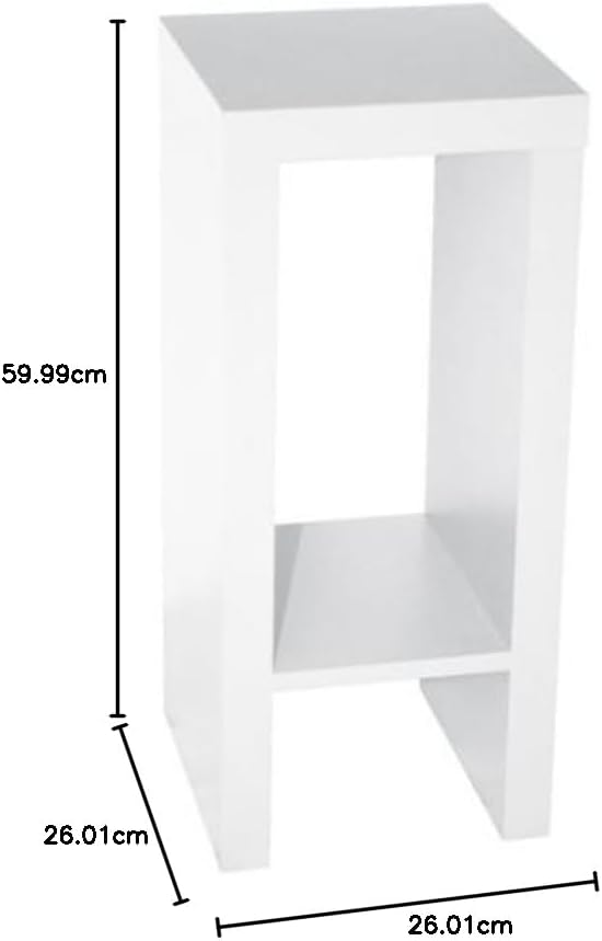 Phönix 178801WE Mainau Blumenständer mit Ablagefach, 60 cm, weiss 60 cm Weiss, 60 cm Weiß