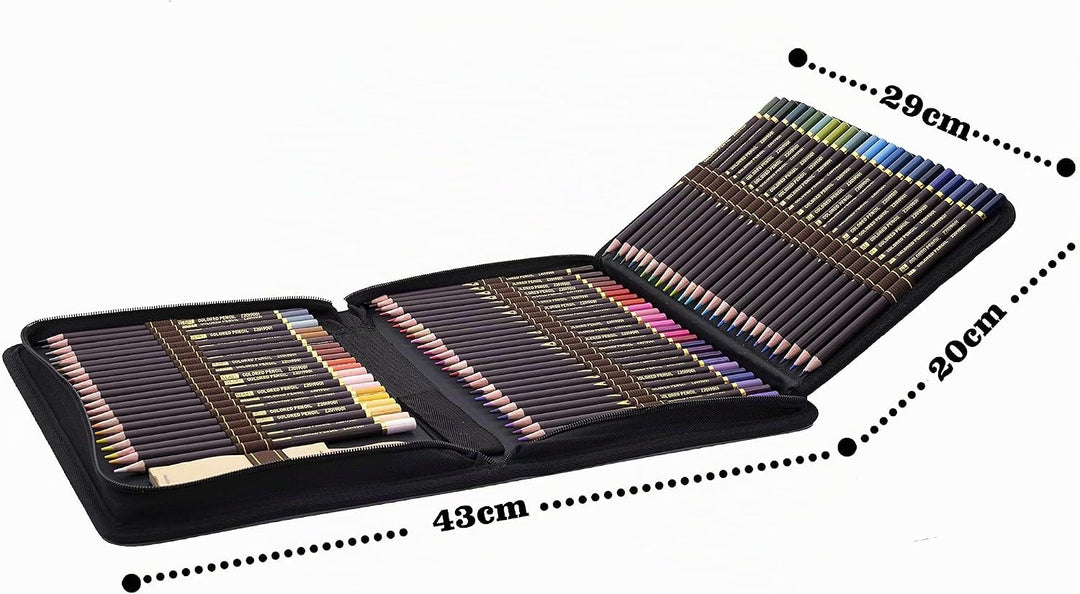 96pcs Buntstifte Set,Bleistift Zeichnen Set für Skizzieren,Profi Malset Art Set inklusive federtasch