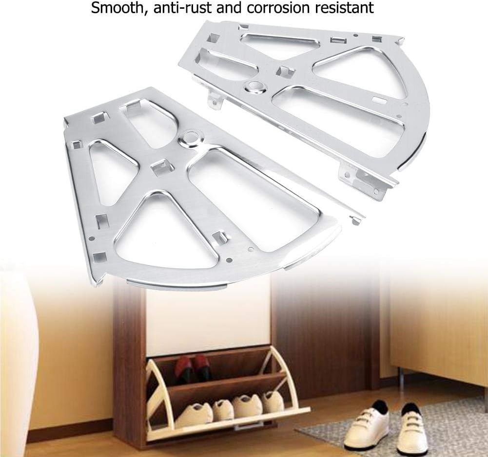 FTVOGUE 2 Stücke Edelstahl Möbel Scharnier Schuhe Schubladenschrank Scharniere Turing Rack Ersatzarm