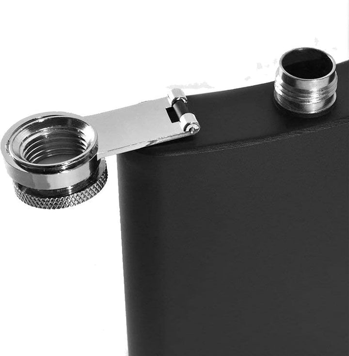 FORYOU24 Edelstahl Flachmann mit Gravur Initialien SKI mit persönlicher Namens Gravur | Geschenk Wan