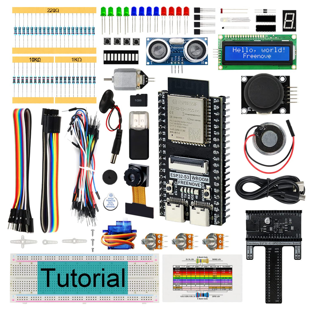 FREENOVE Super Starter Kit for ESP32-S3-WROOM (Included) (Compatible with Arduino IDE), Onboard Came