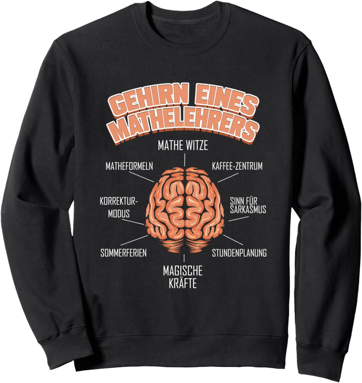 Gehirn eines Mathelehrers - Lustiges Mathematiker Sweatshirt