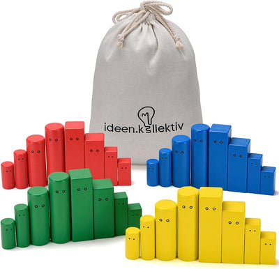 ideen.kollektiv - Bunte Pro Systembrett Figuren - Premium Figuren für die systemische Aufstellung, C