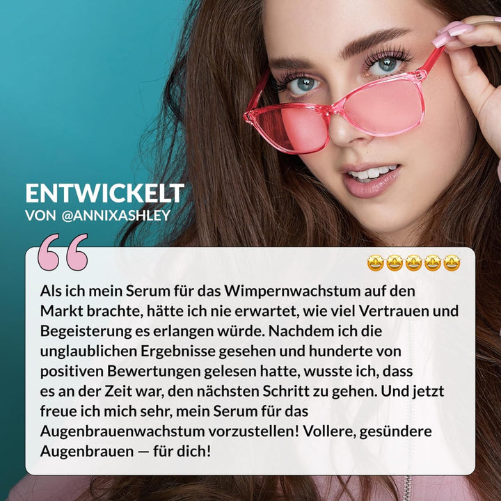 Annixashley Lash Wimpernserum und Augenbrauenserum für Premium Wimpernserum für Längere & Dichtere W