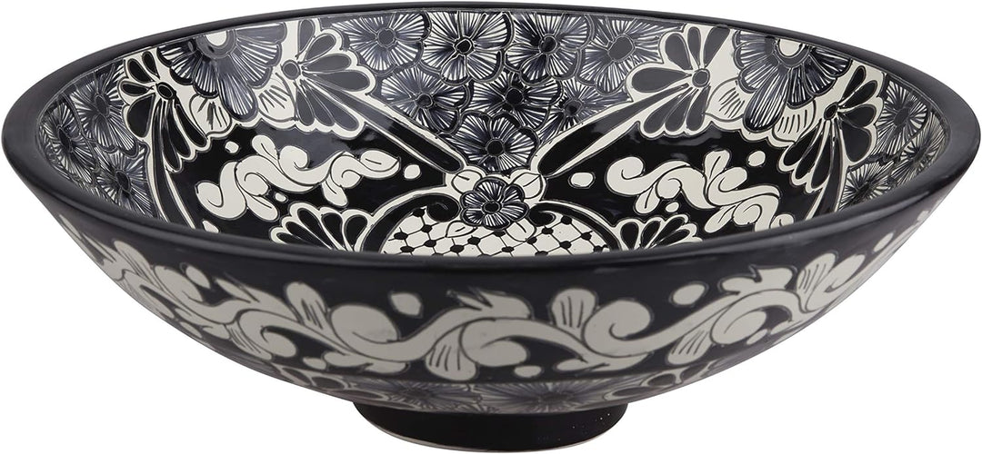 Serena - Talavera Aufsatzwaschtisch - Cerames | Aufsatzwaschbecken 44 x 13,5 cm | Mexiko Waschschale