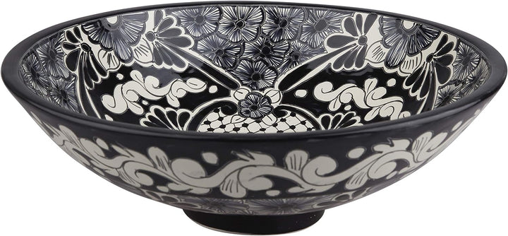 Serena - Talavera Aufsatzwaschtisch - Cerames | Aufsatzwaschbecken 44 x 13,5 cm | Mexiko Waschschale