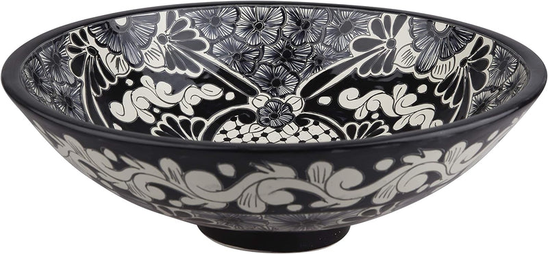 Serena - Talavera Aufsatzwaschtisch - Cerames | Aufsatzwaschbecken 44 x 13,5 cm | Mexiko Waschschale