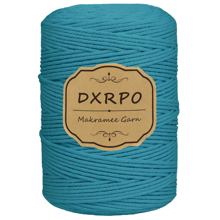 Makramee Garn 3 mm x 300 m, Natürliches Makramee, Baumwollgarn Macrame Cord, Baumwollkordel Wird Ver