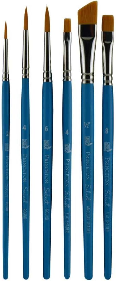 PRINCETON ARTIST BRUSH CO. Princeton Select Artiste, Serie P3750, Pinselset Nr. 22, braun, 122 Set,