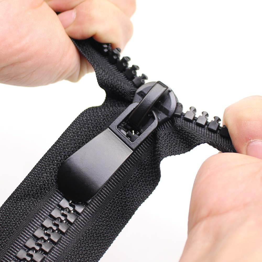 70cm #15 Grosse Reissverschluss Kunststoff 2 Wege teilbar 11mm grosse Reissverschluss für Parka, Man