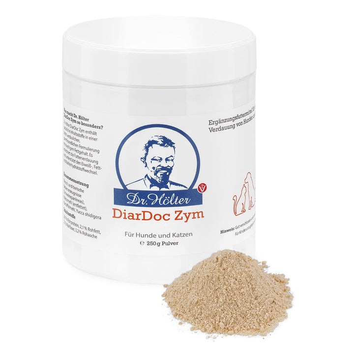 DiarDoc Zym von Dr. Hölter - Pankreasenzyme, Verdauungsenzyme für Hunde bei Darmprobleme und bei Fut