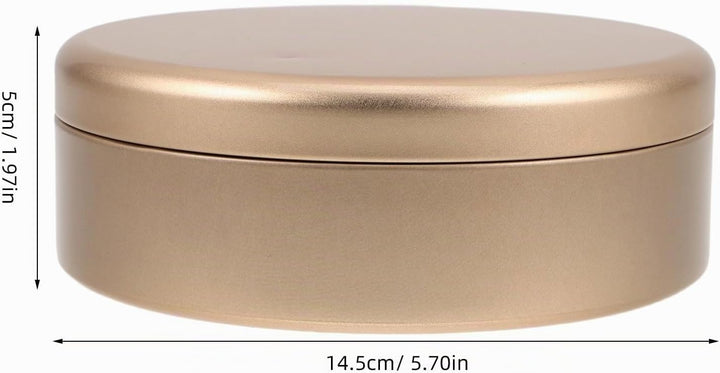Alipis Metall Blechdose Mit Deckel Kleine Runde Aufbewahrungsbox Aus Weissblech Süssigkeitenbox Leer
