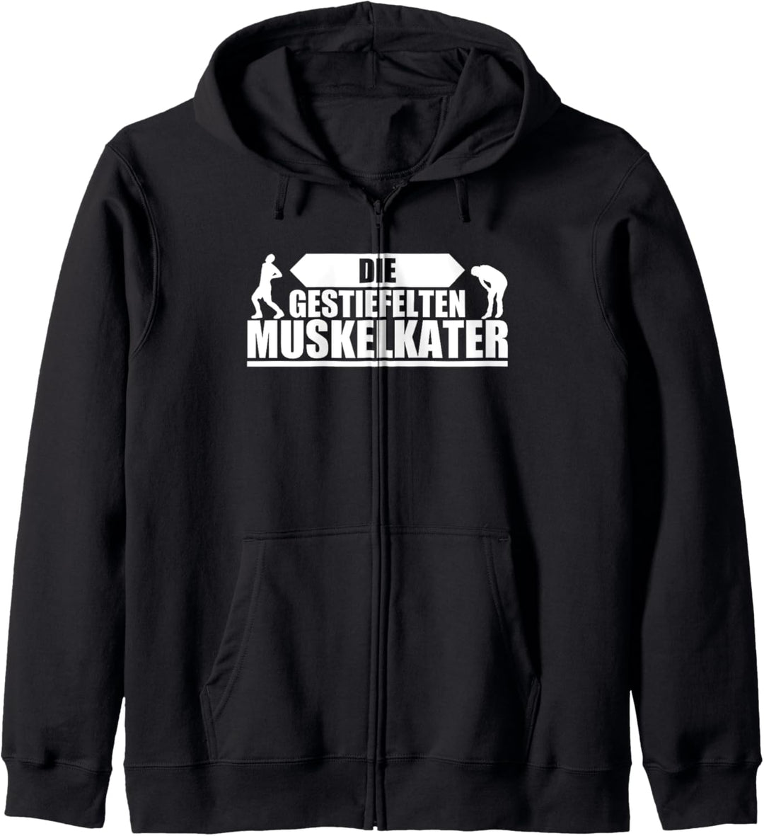 Wettkampf Team Laufen | die gestiefelten Muskelkater Kapuzenjacke