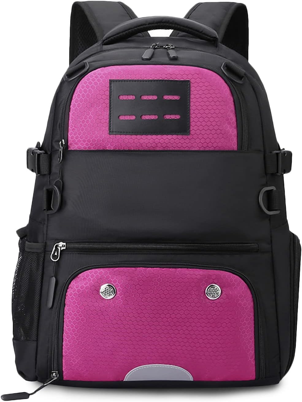 FANDARE Basketball Rucksack Fussball-Rucksack mit Ballfach & Schuhfach Schulrucksack mit 15.6 Zoll L
