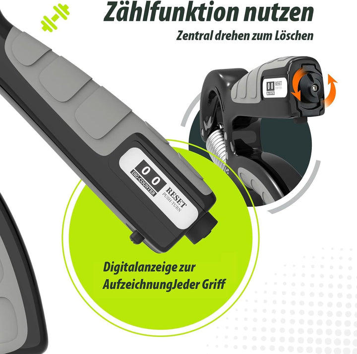Handtrainer, U-VKK Unterarmtrainer-Set, Griff 5-60 kg, Hand Unterarm Trainingsgerät, Grip Griffkraft