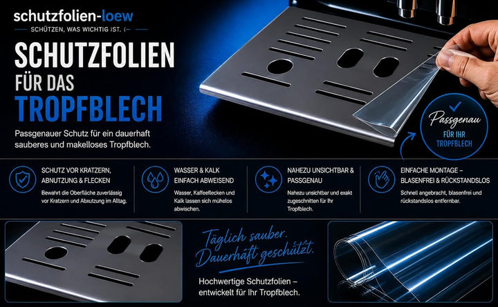 Schutzfolie für DeLonghi ETAM Autentica Cappuccino 29.660 & 29.666-29660 - 29660 - Abtropfblech - Ta