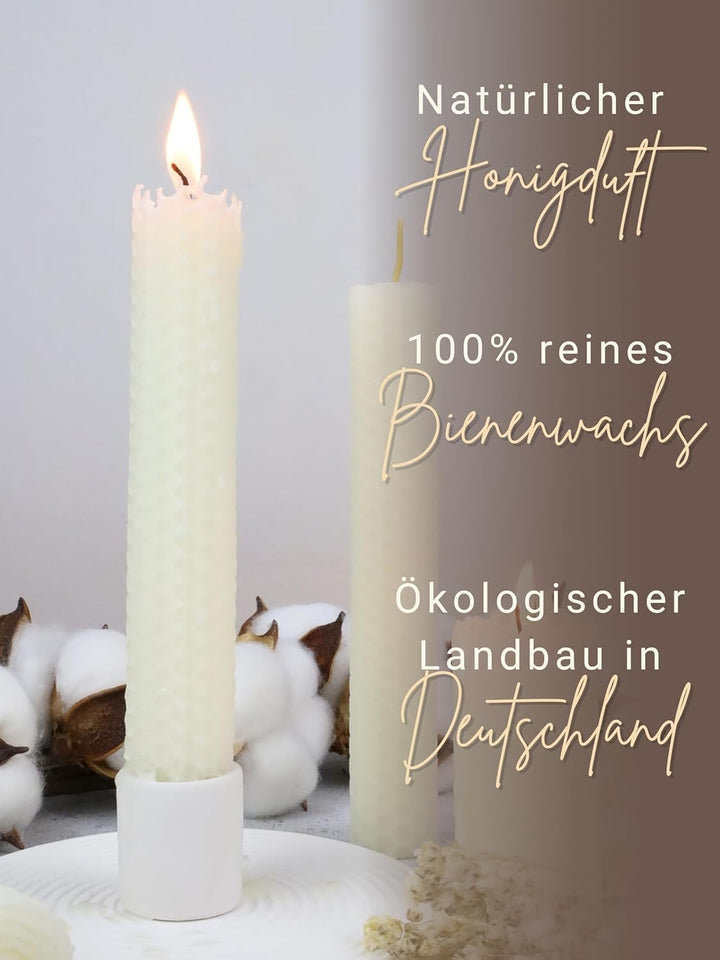 Wachsmann 20 Bienenwachsplatten aus Deutschland, weiss, Wachsplatten 20 x 15 cm, Bienenwachs Kerzen