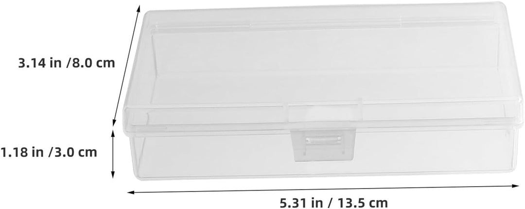 FOMIYES 12 Stück Pack Transparente Rechteckige Aufbewahrungsboxen aus Robustem PP Kunststoff mit Kla