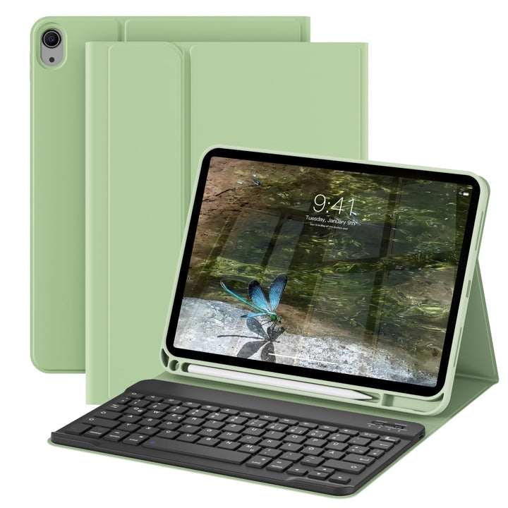 Hülle mit Tastatur für iPad A16 11 Generation 2025/10 Generation 2022 (11/10.9 Zoll), QWERTZ Layout,