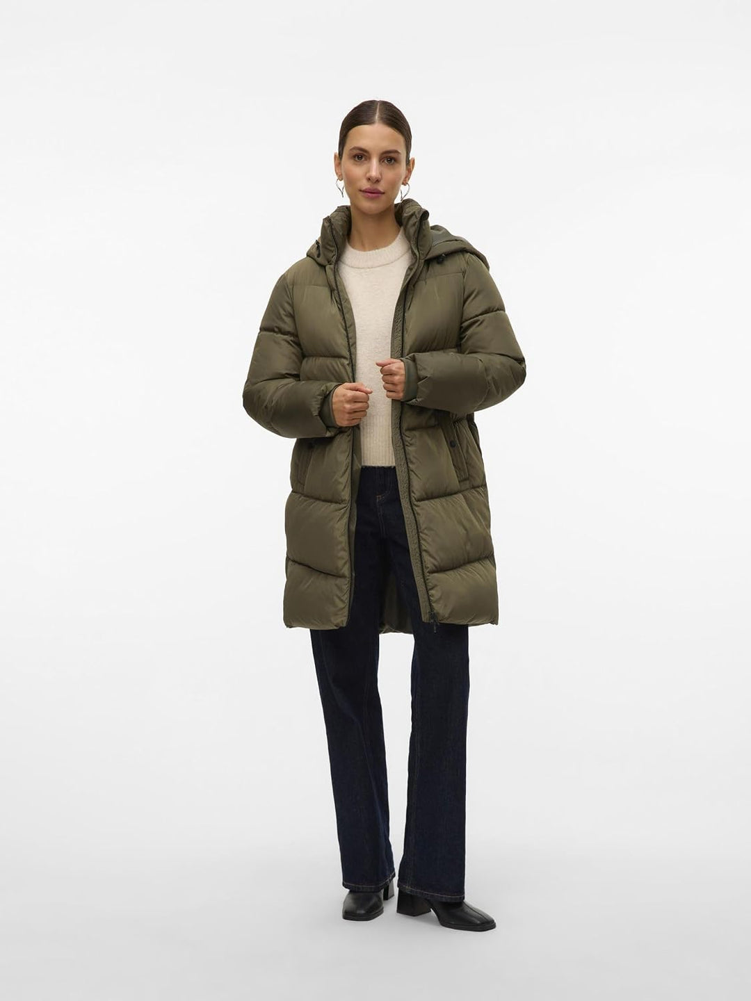 VERO MODA Female Mantel VMHALSEY Mantel | Coat XS Grape Leaf, XS Grape Leaf