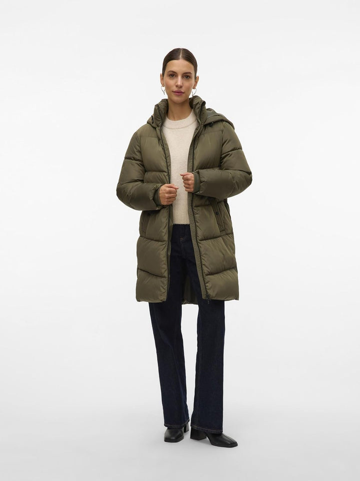 VERO MODA Female Mantel VMHALSEY Mantel | Coat XS Grape Leaf, XS Grape Leaf