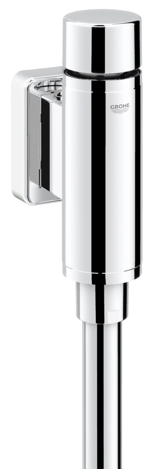 GROHE Rondo - Druckspüler für Urinal (1/2 Zoll, langlebige Oberfläche, 1,0 - 4,0 l), chrom, 37339000
