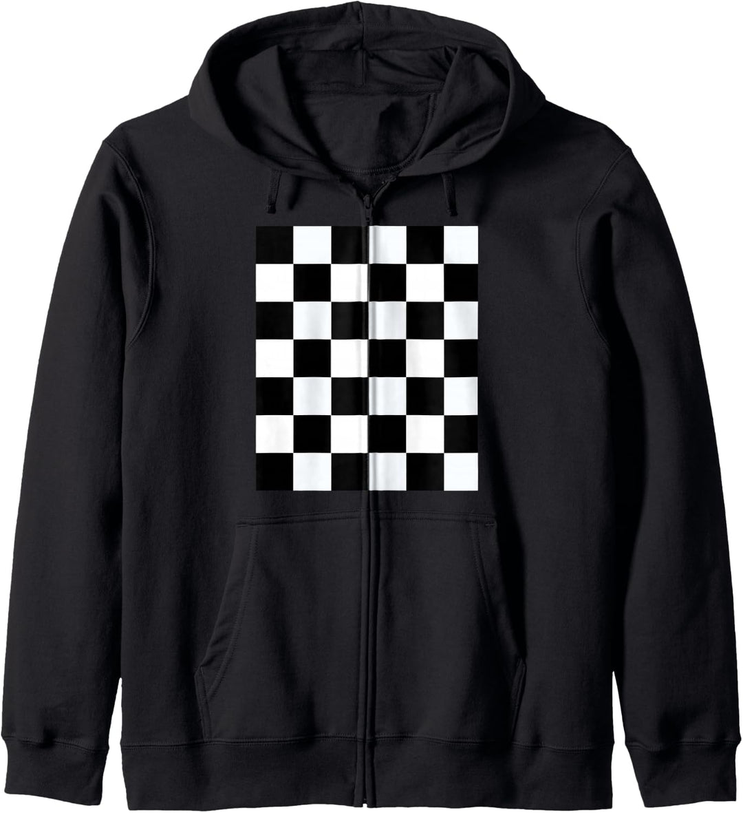 Ska Musik Design kariertes schwarz weisses Schach Muster Kapuzenjacke