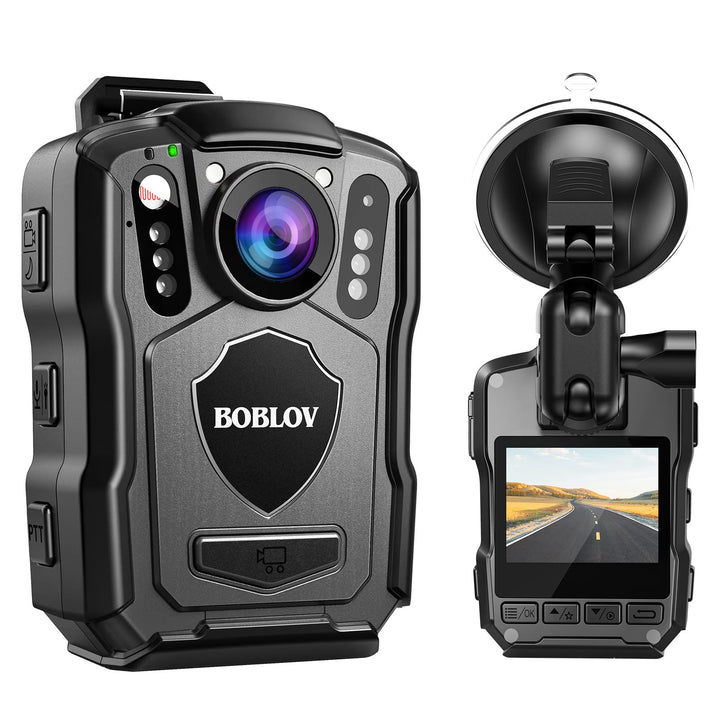 Boblov 256 GB M5 Body Kamera, 2K Body Mounted Kamera, GPS Enabled & 1440P, Built-in 4200 mAh Battery