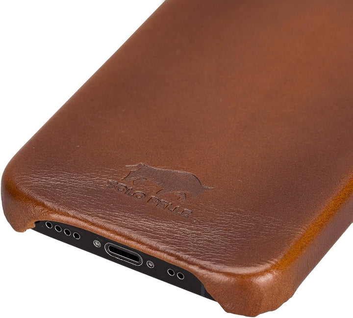 Solo Pelle Lederhülle für das Apple iPhone 12 Mini in 5.4 Zoll Princeton Case Leder Hülle Ledertasch