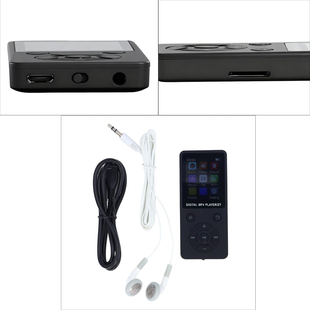 MP3-Player/MP4-Player 64GB Bluetooth 5.0 HiFi MP3 Musik-Player, 1,8-Zoll-LCD-Bildschirm Musikplayer