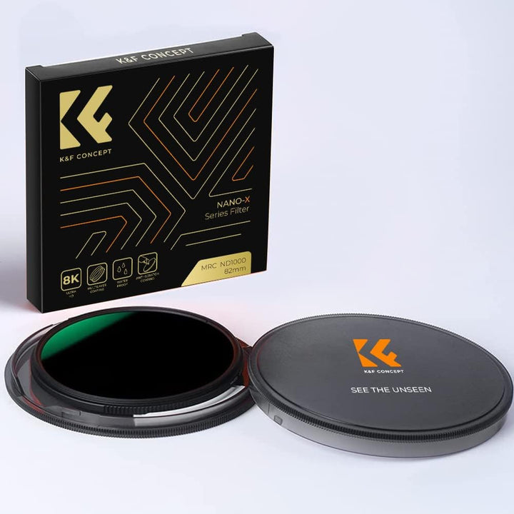 K&amp;F Concept Nano-X 52mm Graufilter ND1000 (10 Stop) ND Filter Slim Neutral Graufilter 52mm ND1000, 5