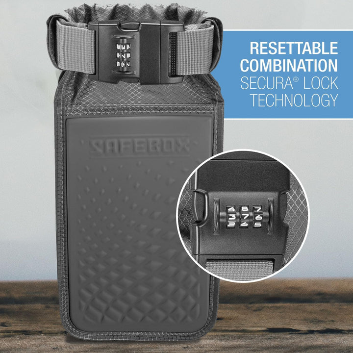 Lewis N. Clark Safebox Tragbarer Safe mit Anti-Diebstahl-Zahlenschloss und stossfestem Material zum