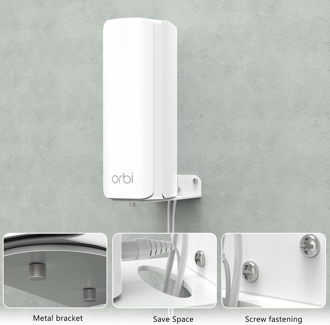 HOLACA Wandhalterung Kompatibel mit Orbi WiFi 7 Mesh-Netzwerksystem (770-Serie), Metallhalterung für