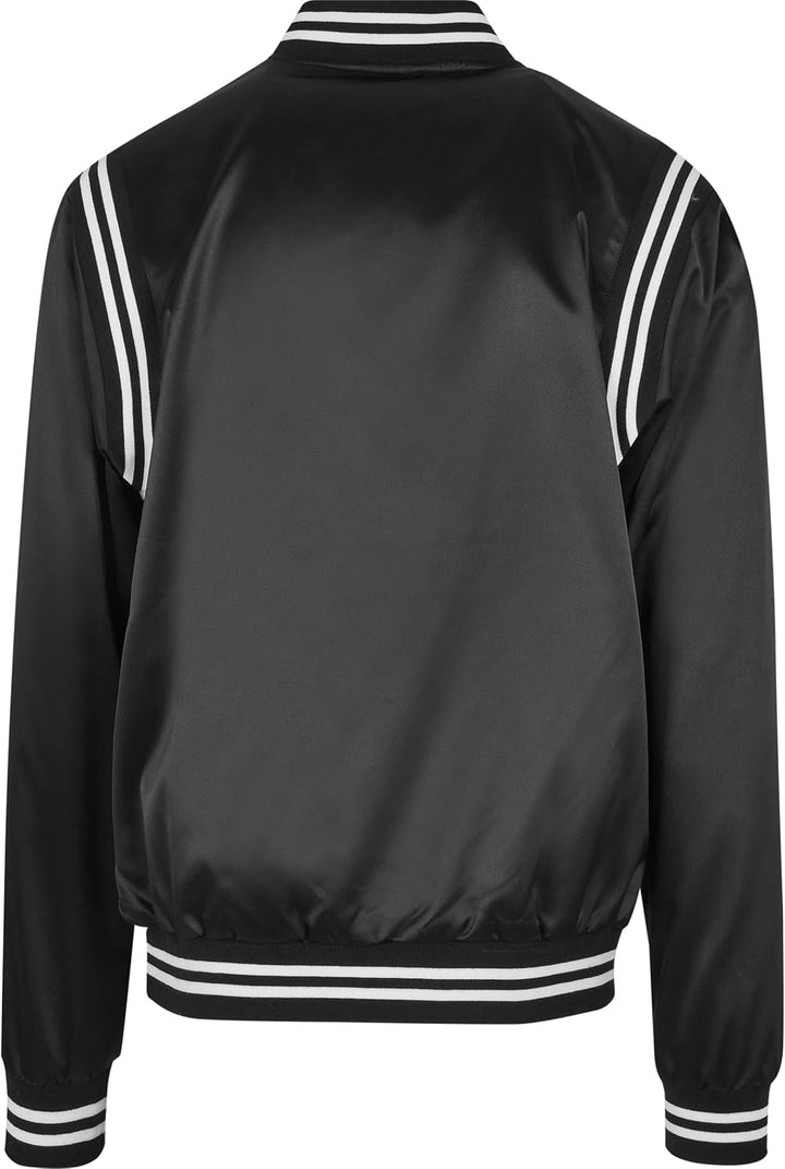 Urban Classics Herren Jacke Satin College Jacket, Varsity Jacke, glänzendes Material, für Männer, in