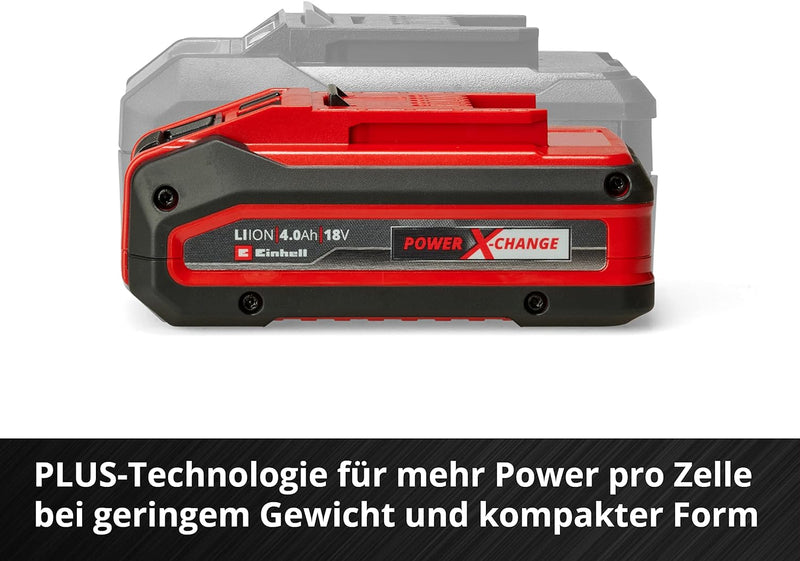 Original Einhell 18V 4,0 Ah Power X-Change PLUS (18V Akku, universell verwendbar für alle PXC-Geräte