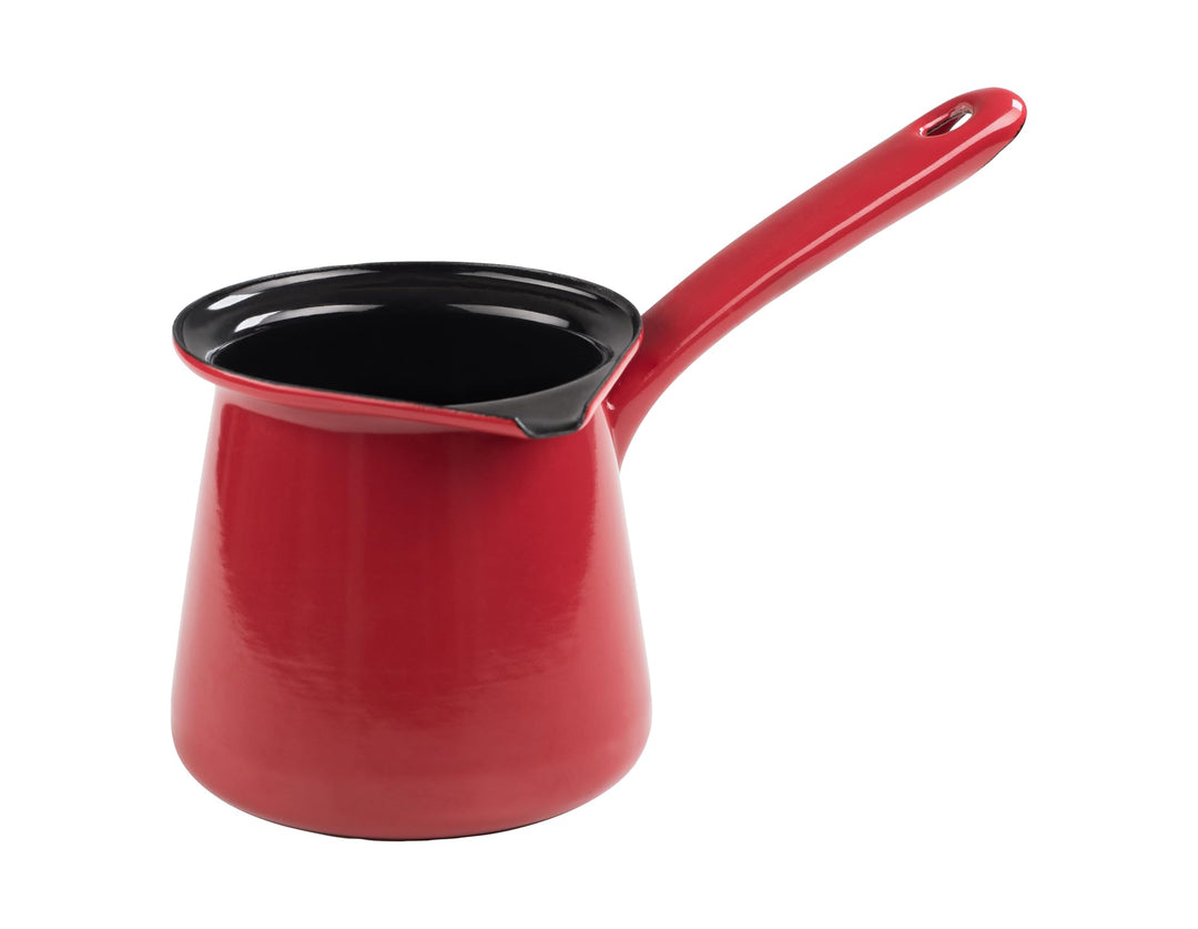 Riess, 0445-020, Kaffeekocher, CLASSIC - COLOR ROT, Durchmesser 11 cm, Inhalt 0.75 Liter, Höhe 10.5