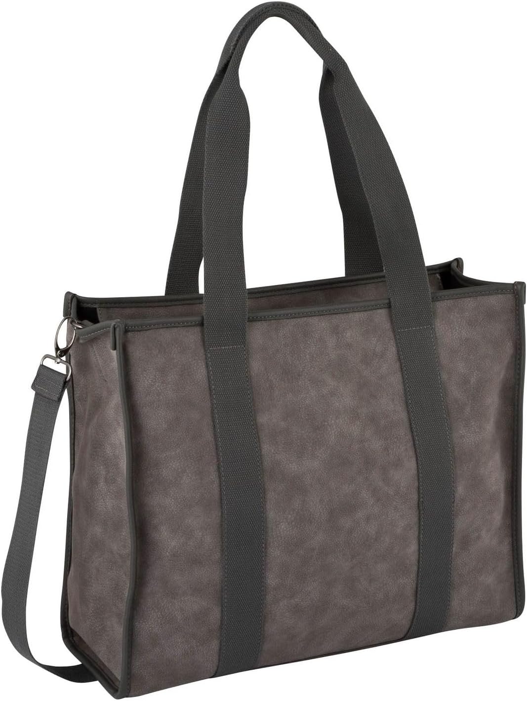 Denim TOM TAILOR LETICIA Damen Shopper L, 42x14.5x34.5 Dark Grey, Dark Grey