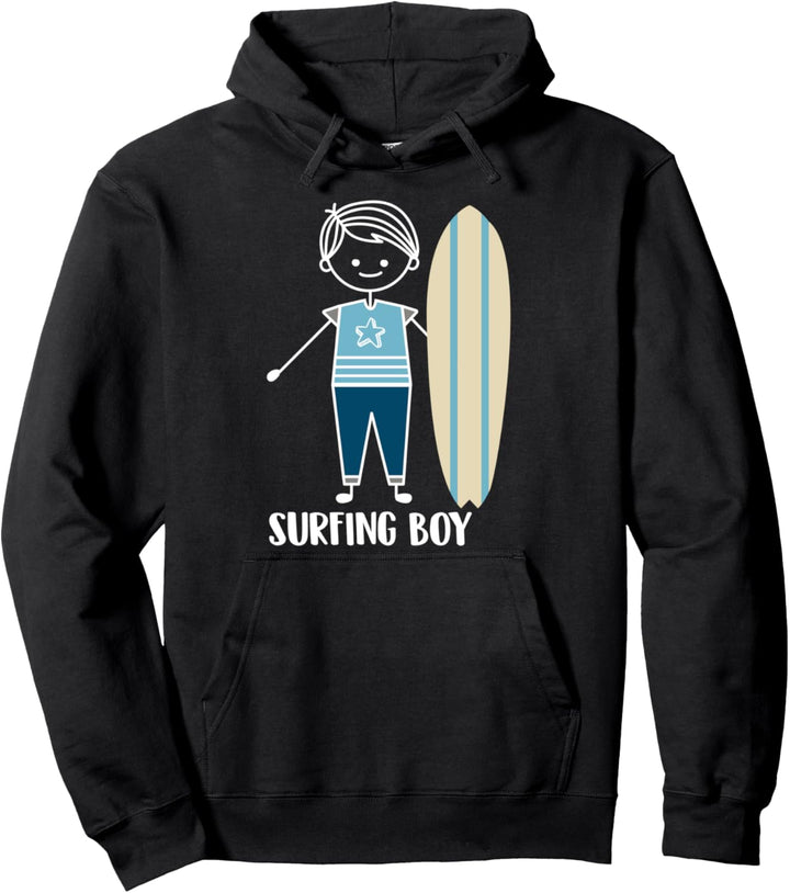 Surfer Junge Dude Strand - Surfen Wellenreten Surfing Pullover Hoodie