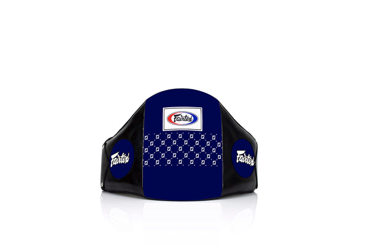 Fairtex Leder Bauchpanzer BPV1 Blau Schwarz, Blau Schwarz