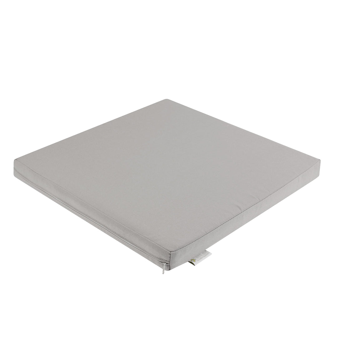 7even In &amp; Outdoor Lounge Kissen 50cm Silber-Grau/Wasserfestes Kissen 50 x 50 x 5 cm/Sitzkissen, Bod